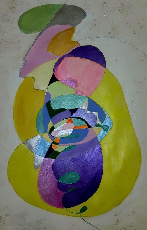 мой женский род картина спонтанного рисования