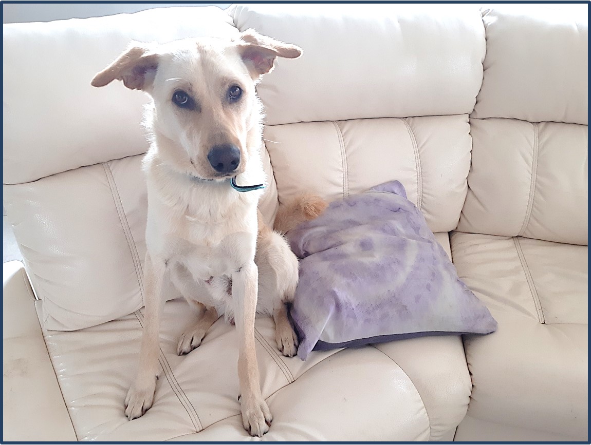 подушка атлас роспись холодный батик